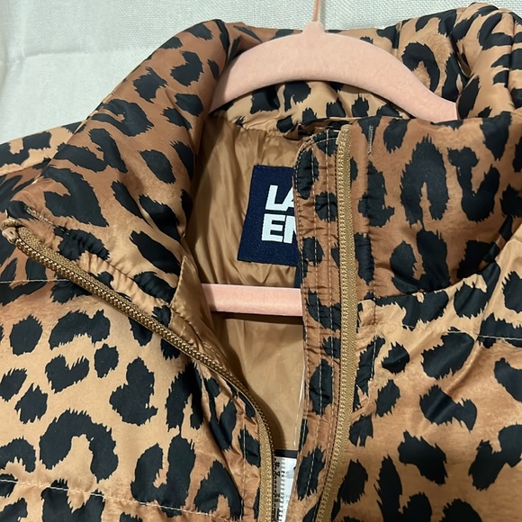 Lands’End warm Tawny Brown leapord coat - Picture 3 of 5